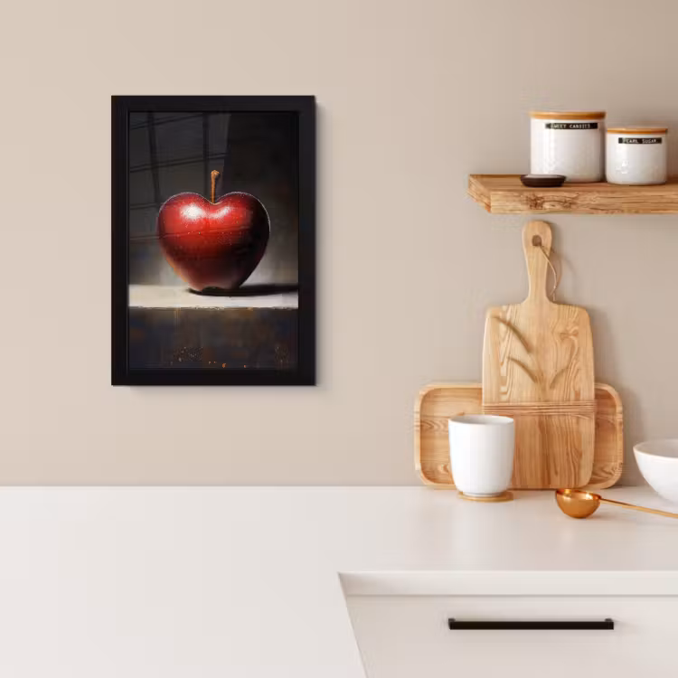 Cuadros enmarcados - Manzana - Corazón - Rojo — 3