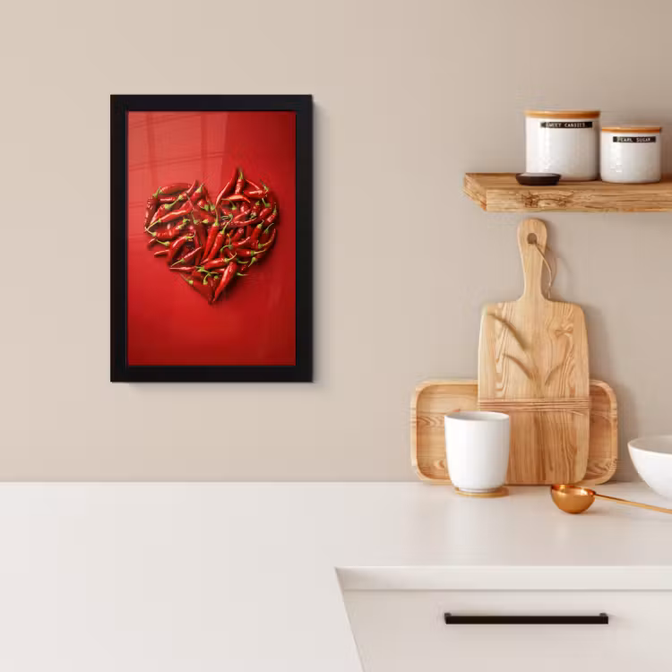 Cuadros enmarcados - Pimientos - Rojos - Corazón — 3