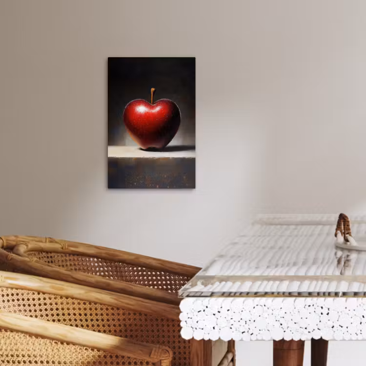 KitchenYeah - Cocina - Lienzo - Manzana - Corazón - Rojo — 3