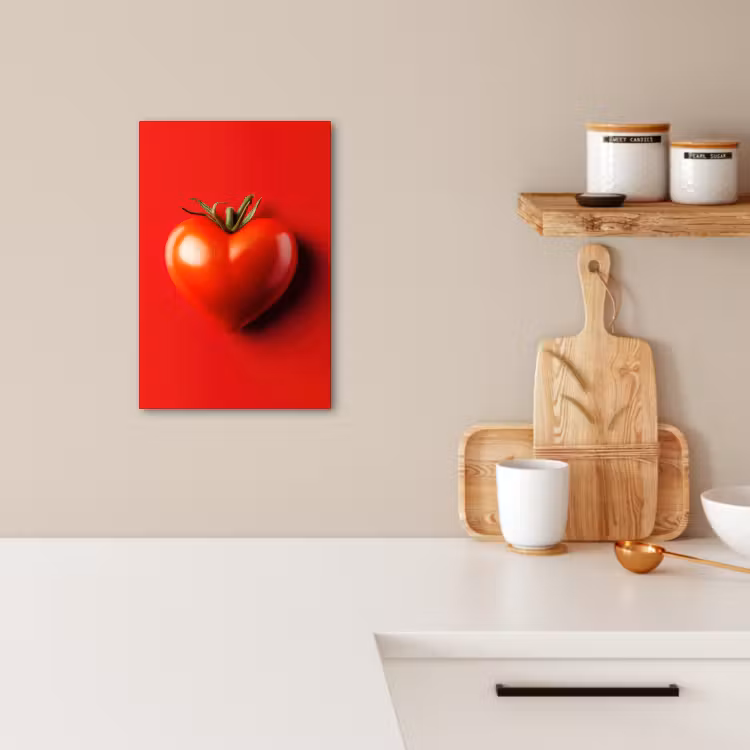 KitchenYeah - Cocina - Lienzo - Tomate - Rojo - Corazón — 2