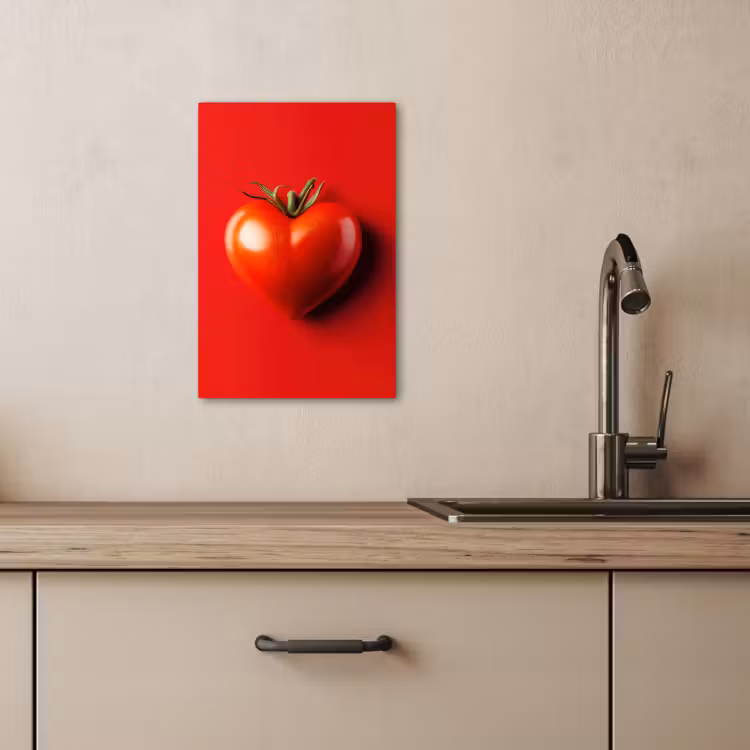 KitchenYeah - Cocina - Lienzo - Tomate - Rojo - Corazón — 4