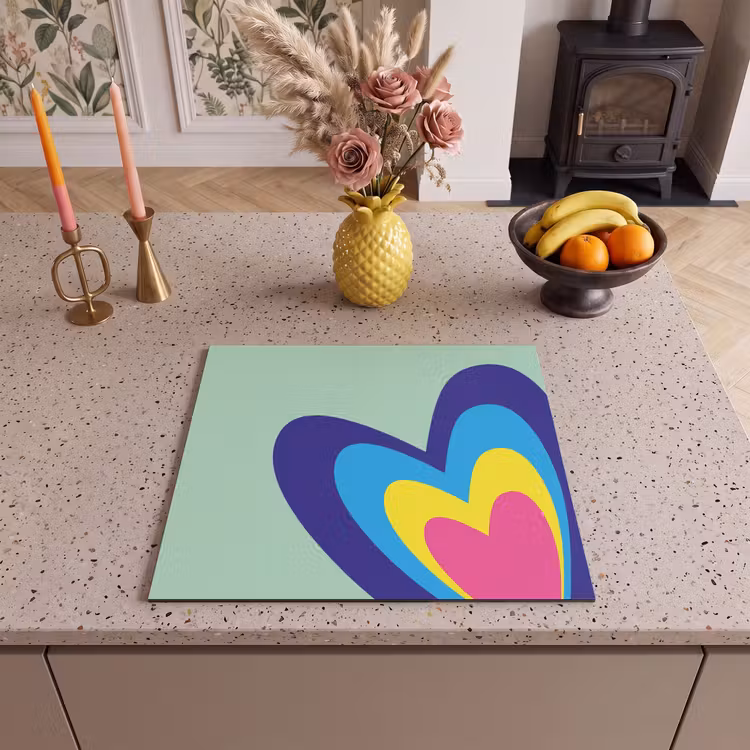 Protector de inducción - Corazones - Colorido - San Valentín — 3