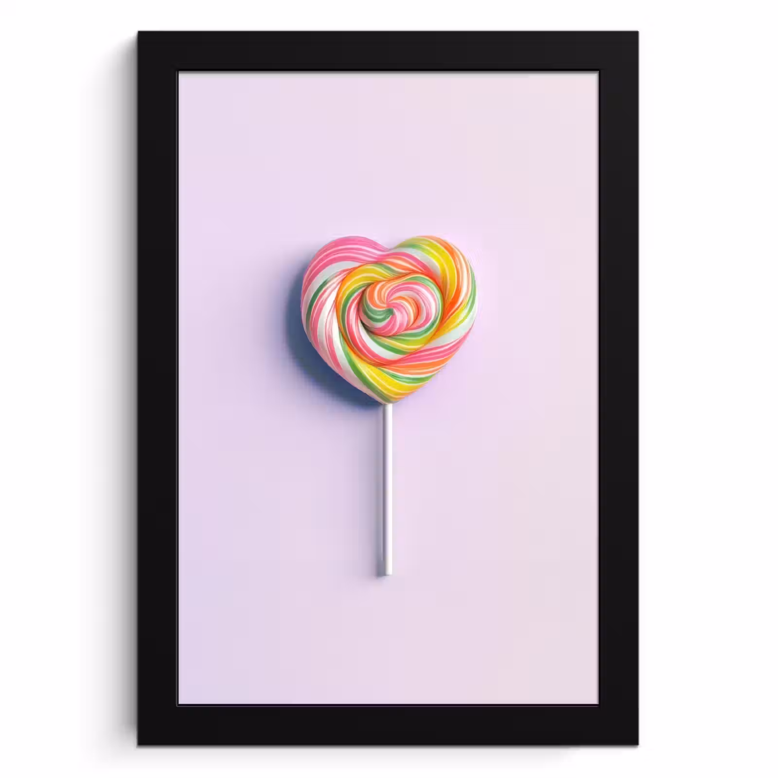 Cuadros enmarcados - Corazón - Piruleta - Caramelo — 1