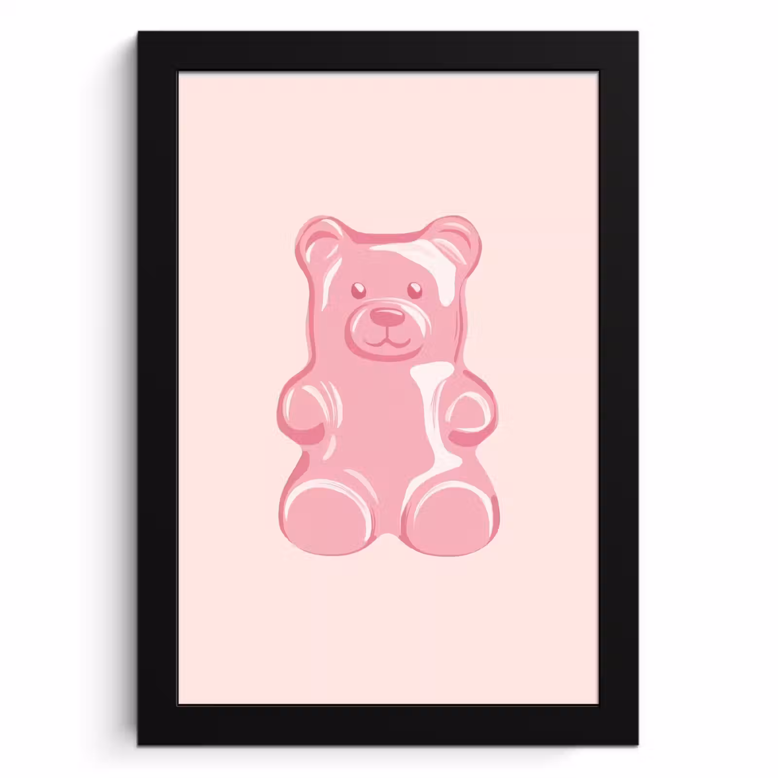Cuadros enmarcados - Oso - Rosa - Caramelo — 1