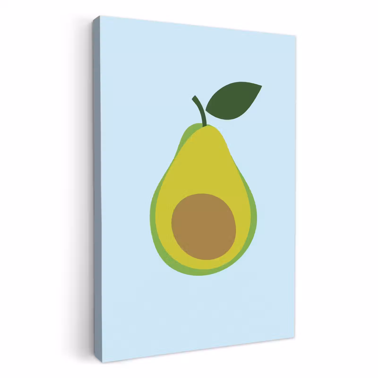 Lienzos decorativos - Aguacate - Ilustración - Verde - Fruta — 1