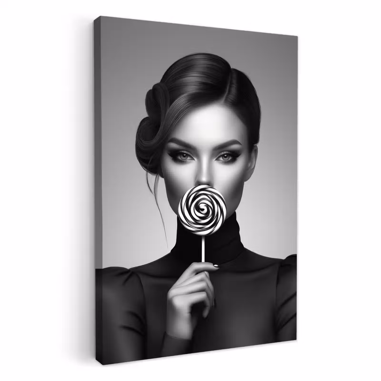 KitchenYeah - Cocina - Lienzo - Mujer - Lolly - Negro — 1