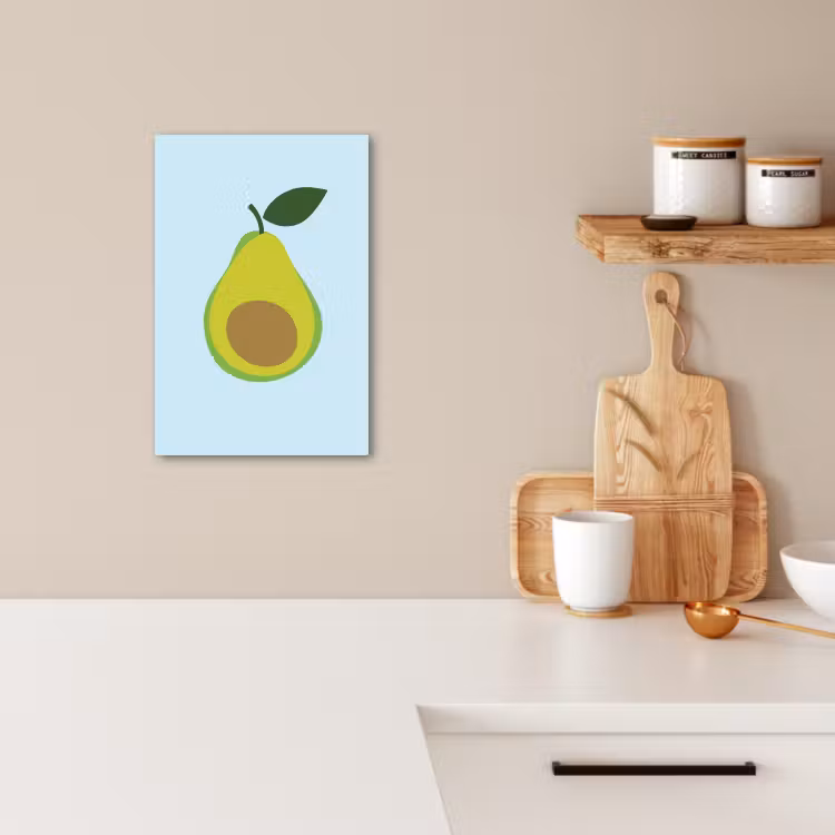 Lienzos decorativos - Aguacate - Ilustración - Verde - Fruta — 2
