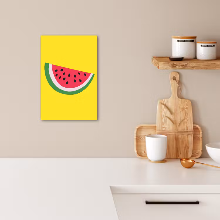 Lienzos decorativos - Fruta - Sandía - Amarillo — 2