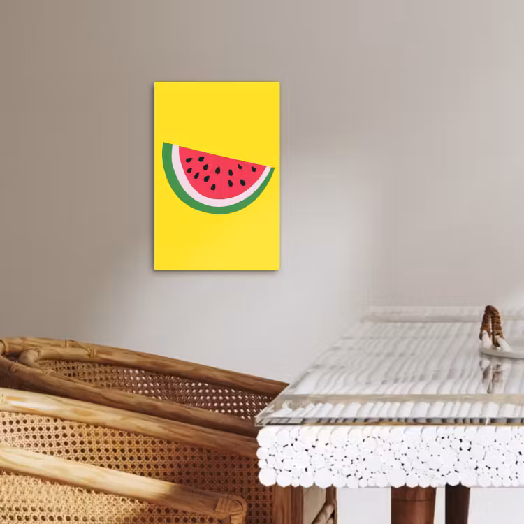 Lienzos decorativos - Fruta - Sandía - Amarillo — 3