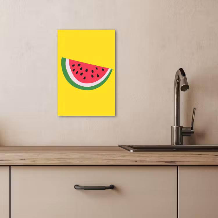 Lienzos decorativos - Fruta - Sandía - Amarillo — 4