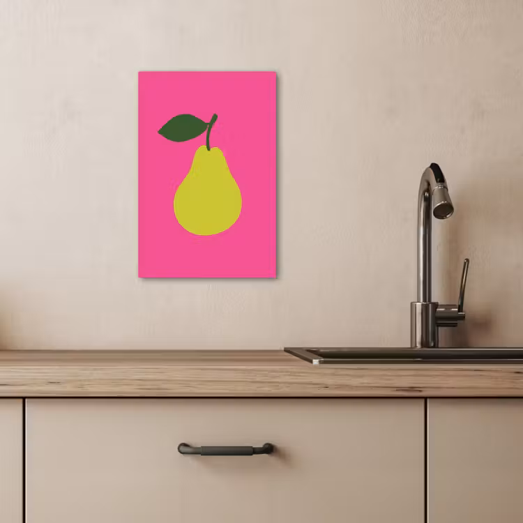 Lienzos decorativos - Ilustración - Fruta - Pera - Verde — 3