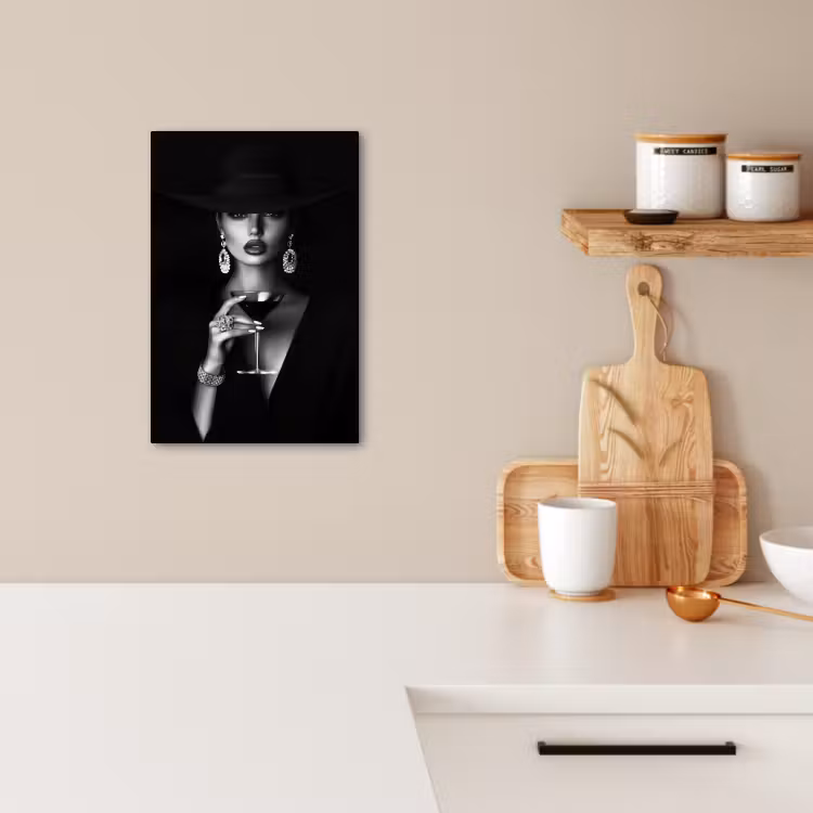 KitchenYeah - Cocina - Lienzo - Mujer - Cóctel - Chic — 4