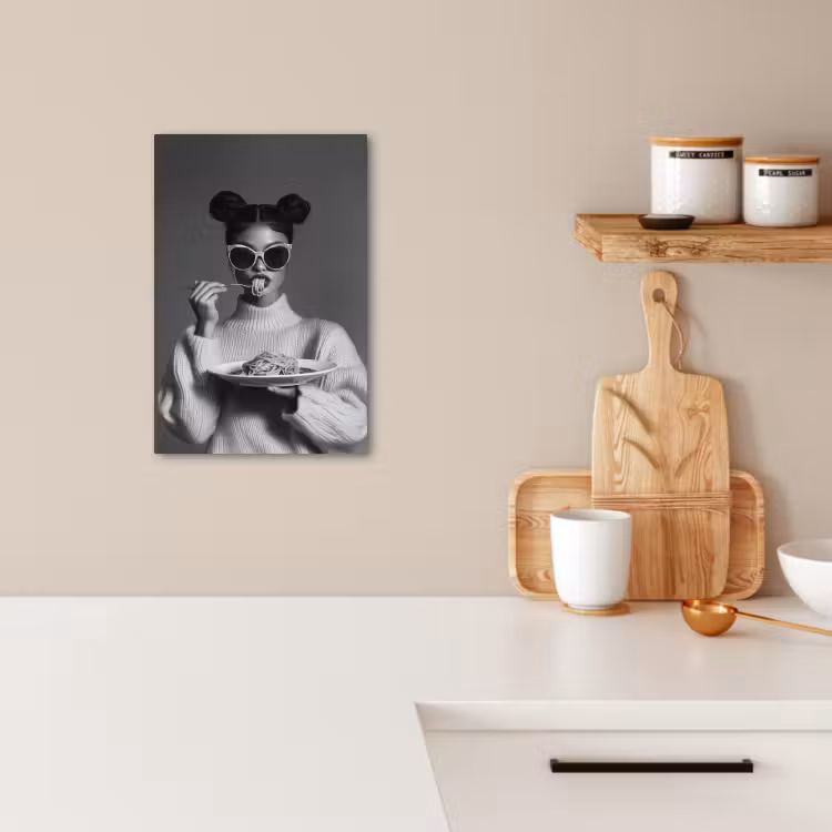 KitchenYeah - Cocina - Lienzo - Mujer - Pasta - Gafas de sol — 1