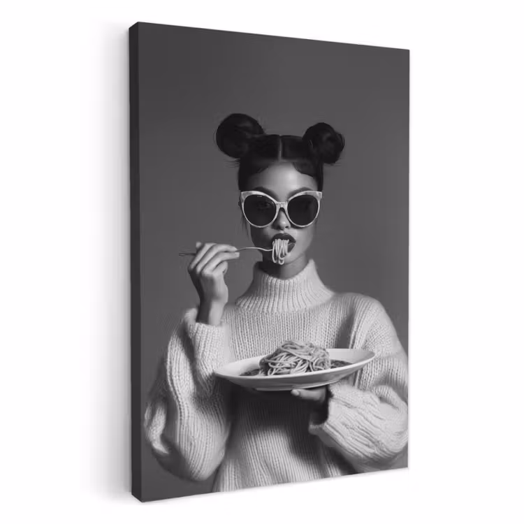 KitchenYeah - Cocina - Lienzo - Mujer - Pasta - Gafas de sol — 2