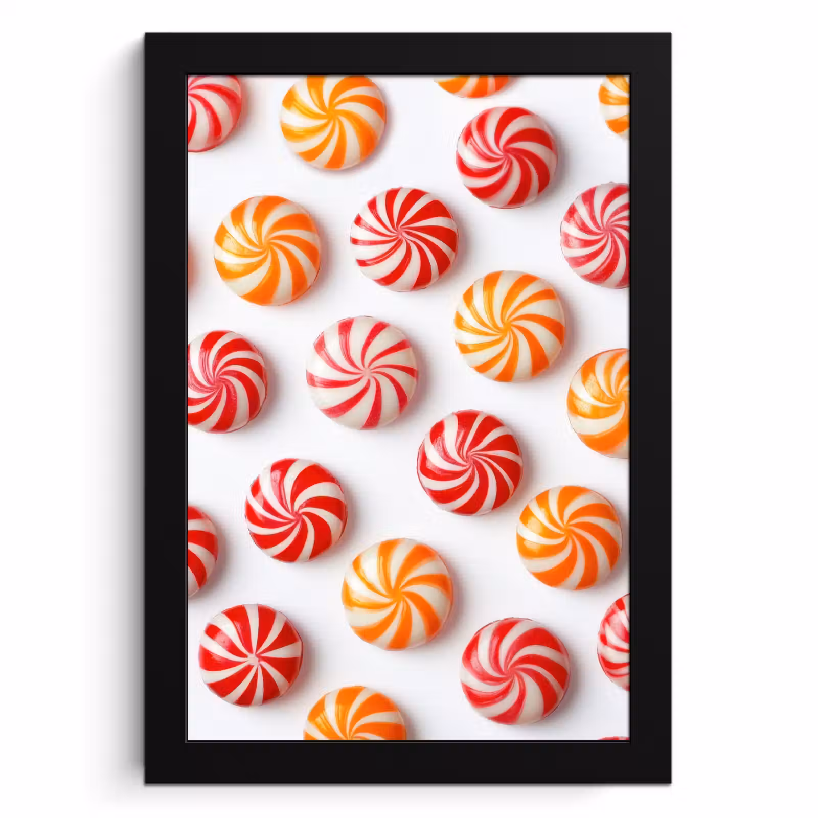 Cuadros enmarcados - Caramelo - Patrón - Rojo - Naranja — 1