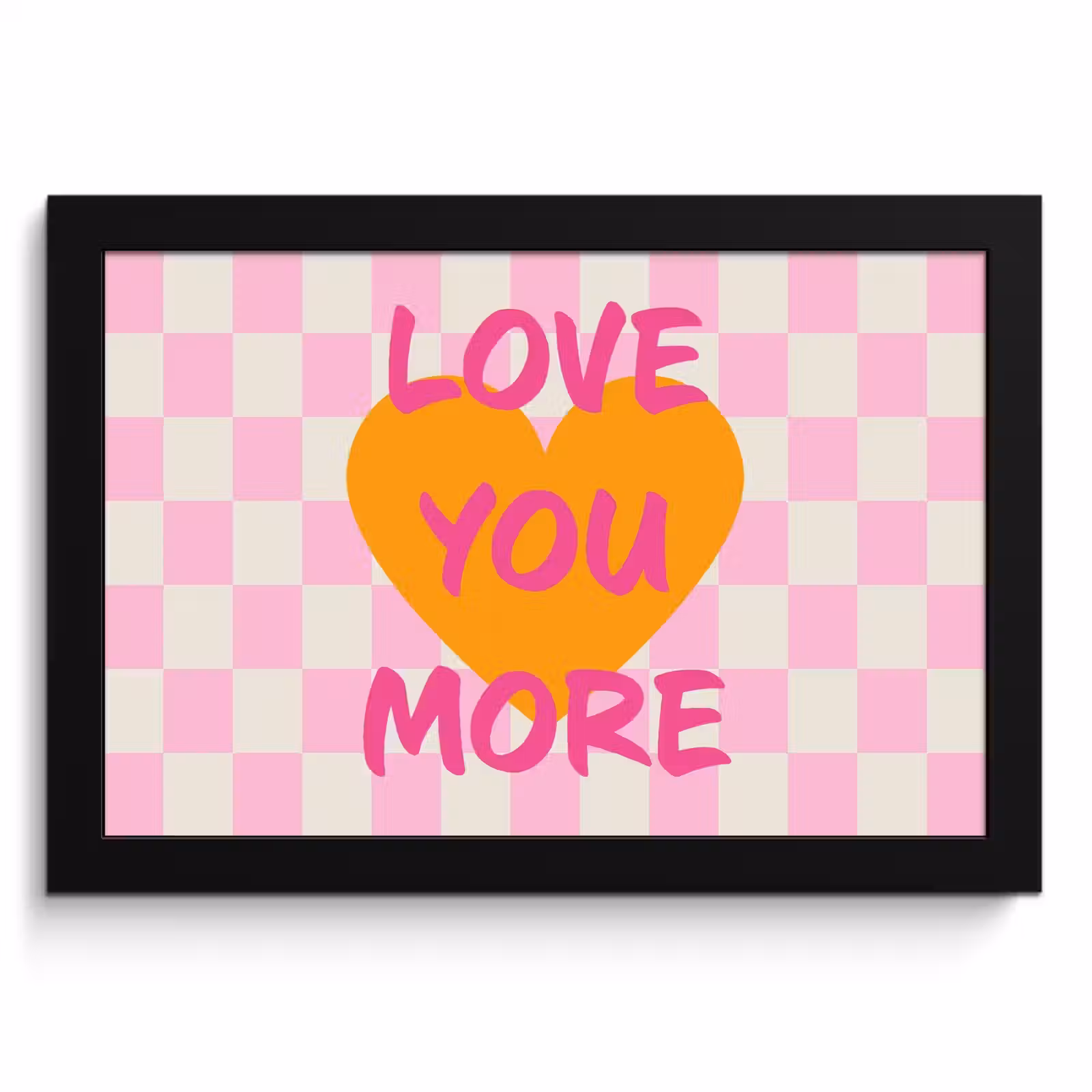 Cuadros enmarcados - San Valentín - Amor - Rosa - Naranja — 1