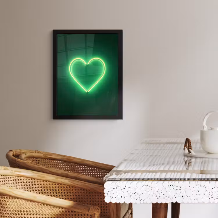 Cuadros enmarcados - Neón - Verde - Luz — 4