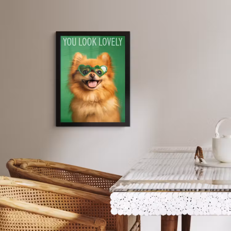 Cuadros enmarcados - Perro - Gafas de sol - San Valentín - Amor — 3