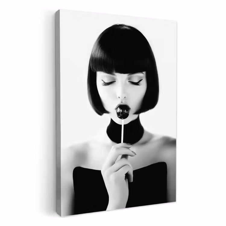 KitchenYeah - Cocina - Lienzo - Mujer - Lolly - Negro - Blanco — 2