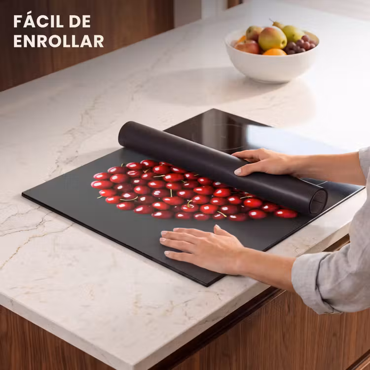 Protector de inducción - Cereza - Corazón - Rojo - Negro — 7