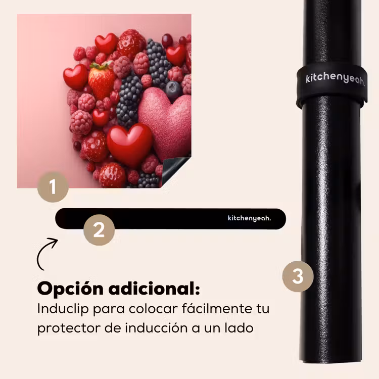 Protector de inducción - Frutas - Corazones - Fresas - Frambuesas - Arándanos — 8