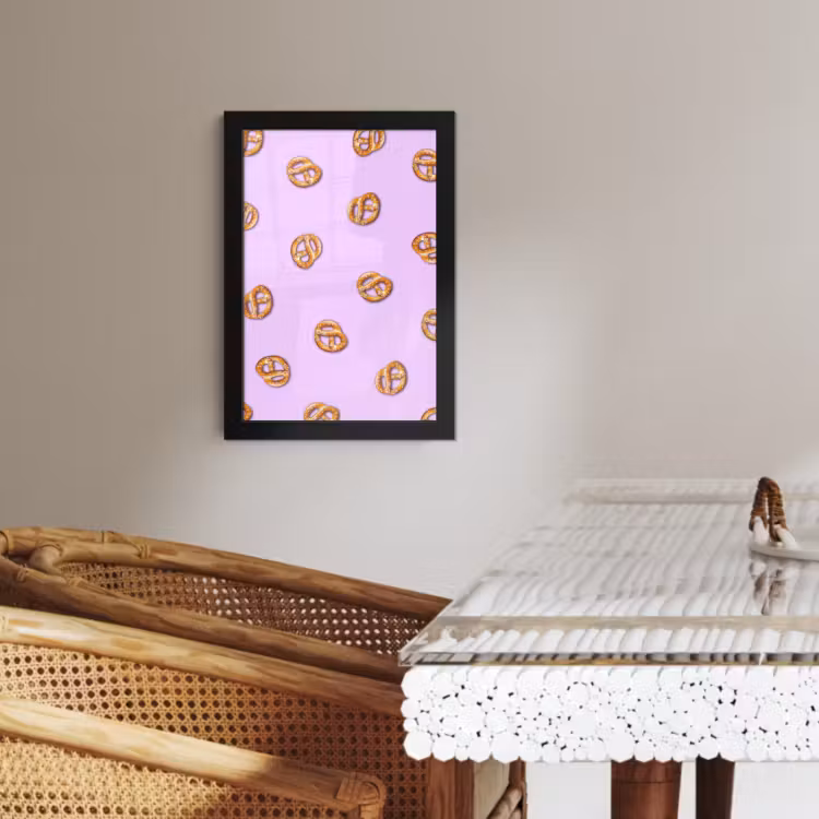 Cuadros enmarcados - Pretzels - Alimentación - Morado — 3