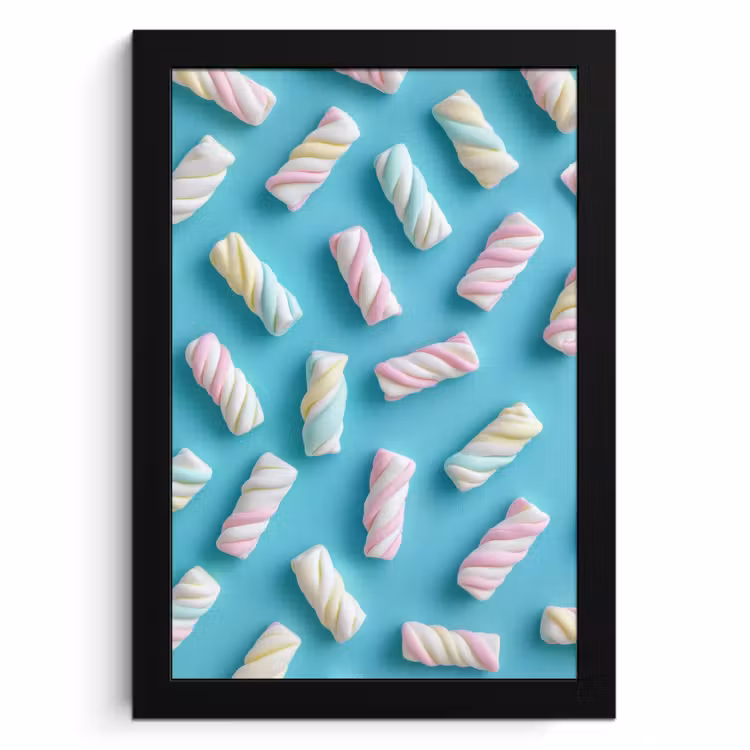 Cuadros enmarcados - Tocino - Pastel - Caramelo - Azul — 1