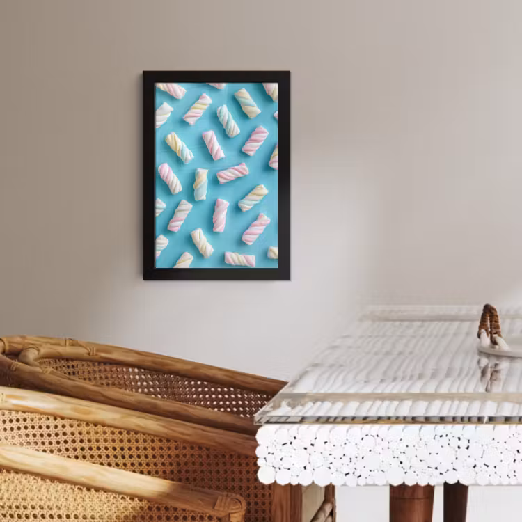 Cuadros enmarcados - Tocino - Pastel - Caramelo - Azul — 3
