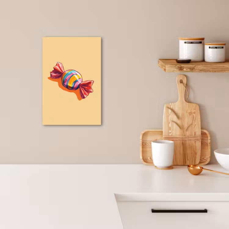 KitchenYeah - Cocina - Lienzo - Amarillo - Caramelo - Color — 4