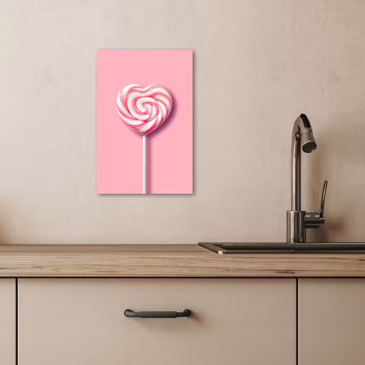 KitchenYeah - Cocina - Lienzo - Caramelo - Piruleta - Corazón - Rosa — 4