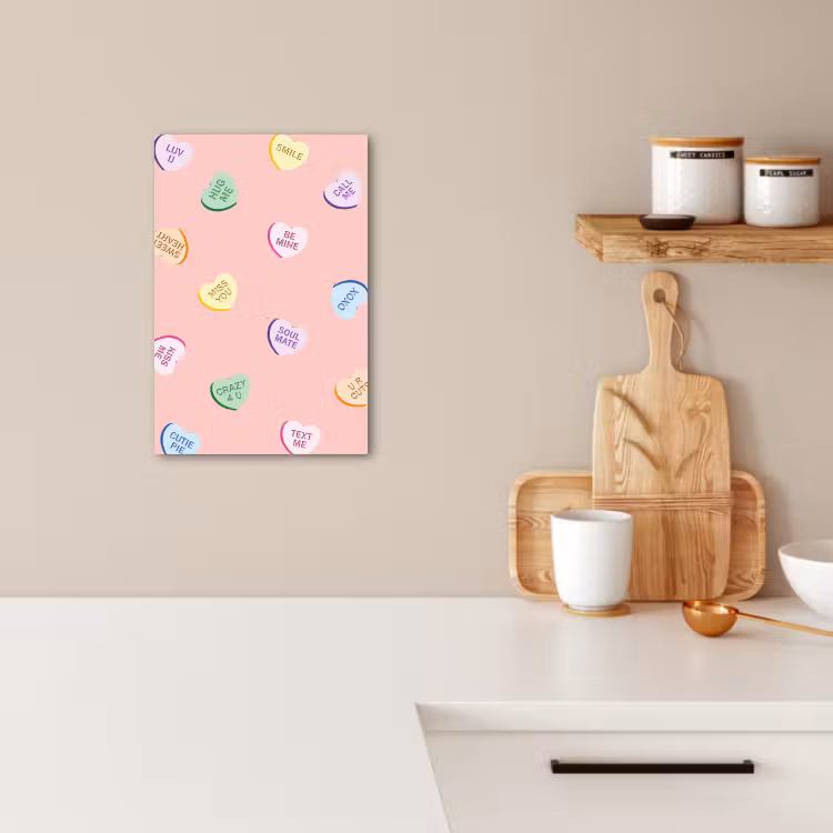 KitchenYeah - Cocina - Lienzo - Corazón - Caramelo - Pastel - Texto — 2