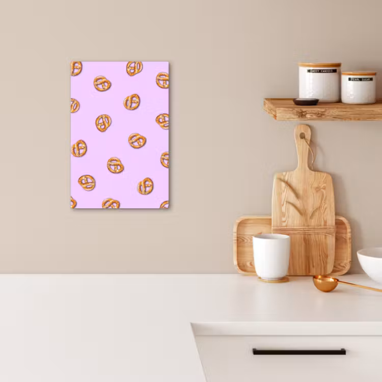 KitchenYeah - Cocina - Lienzo - Pretzels - Alimentación - Morado — 3