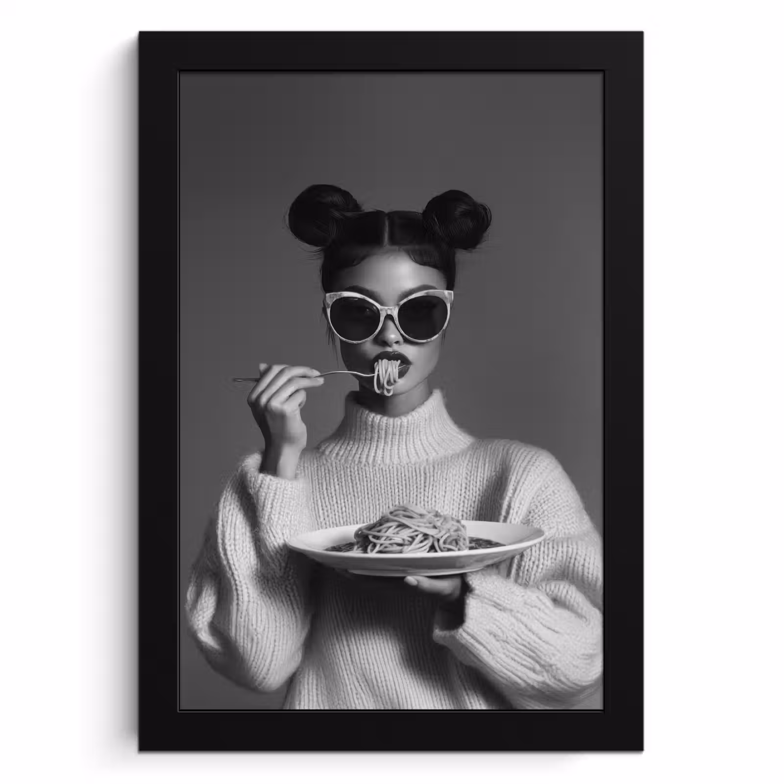 Cuadros enmarcados - Mujer - Pasta - Gafas de sol — 1