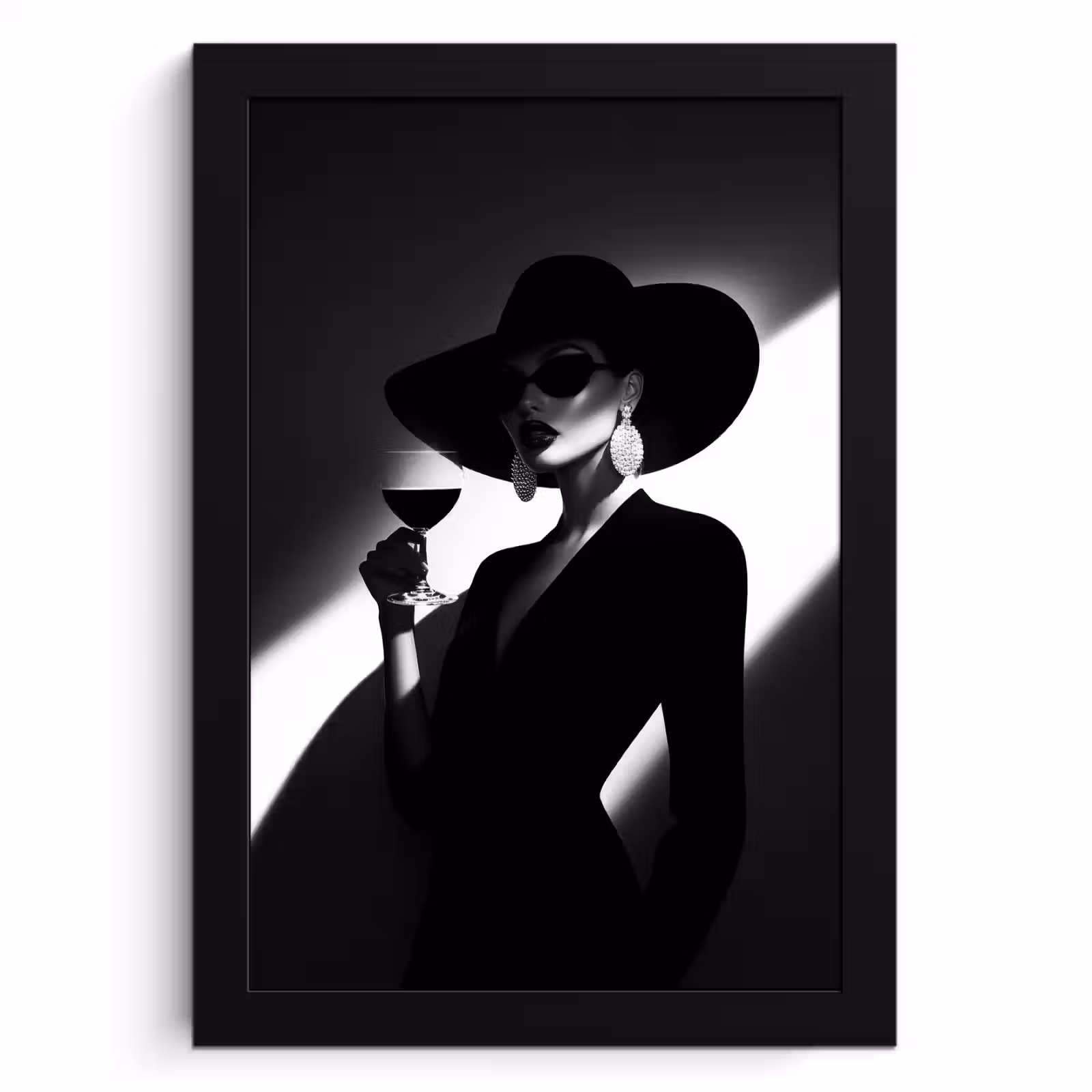 Cuadros enmarcados - Mujer - Vino - Chic — 1