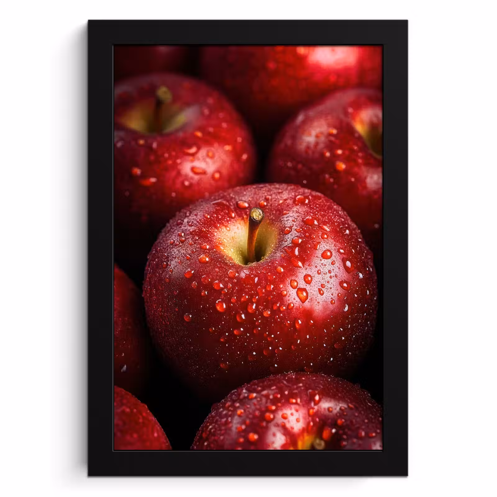Cuadros enmarcados - Rojo - Manzanas - Frutas — 1