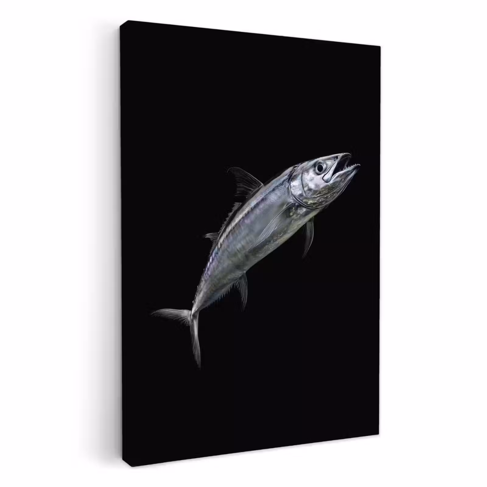 KitchenYeah - Cocina - Lienzo - Caballa - Pescado - Negro — 1
