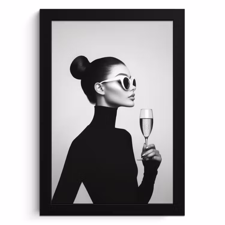 Cuadros enmarcados - Mujer - Champán - Moderno — 1