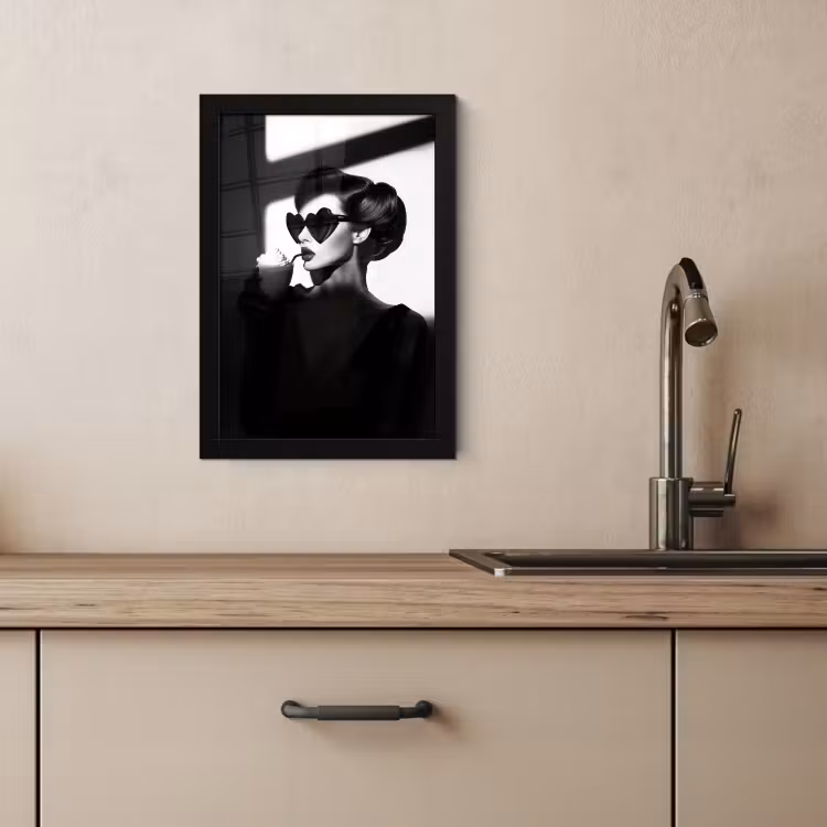 Cuadros enmarcados - Mujer - Negro - Corazón — 3