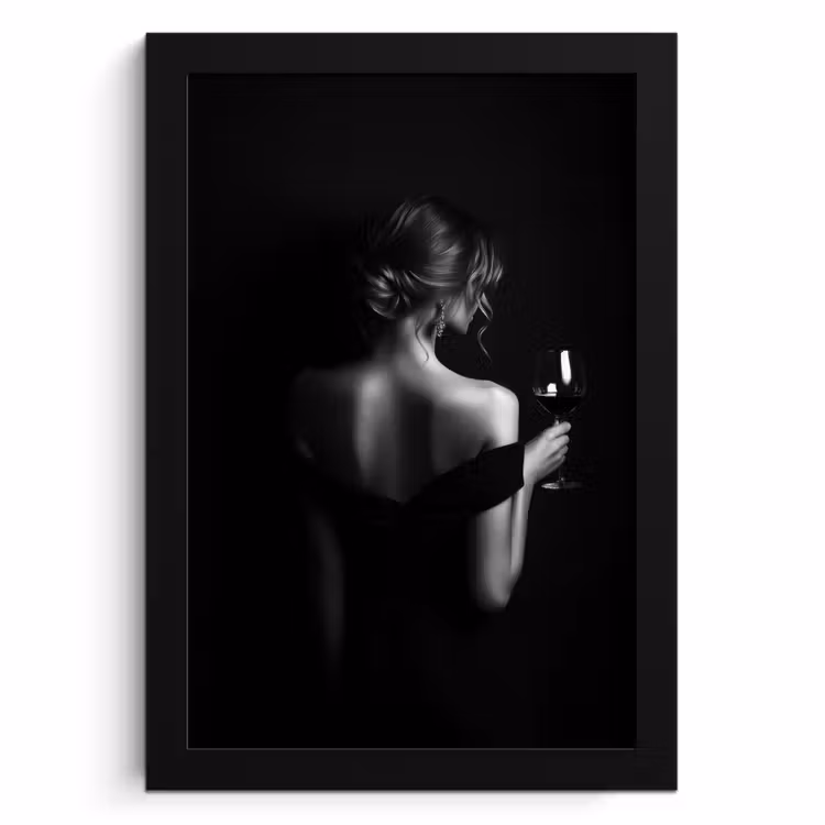 Cuadros enmarcados - Mujer - Vino - Vestido — 1