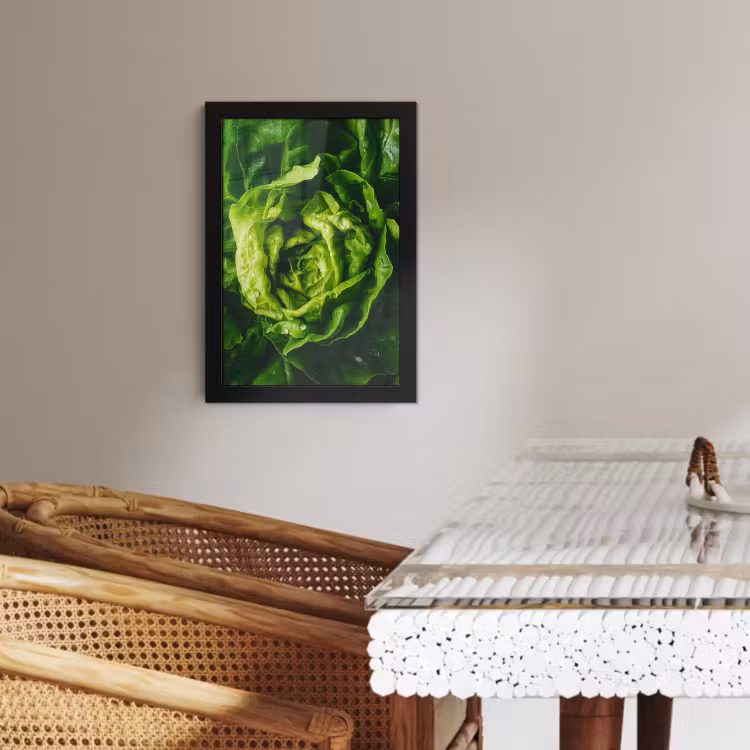 Cuadros enmarcados - Verduras - Lechuga - Verde — 4
