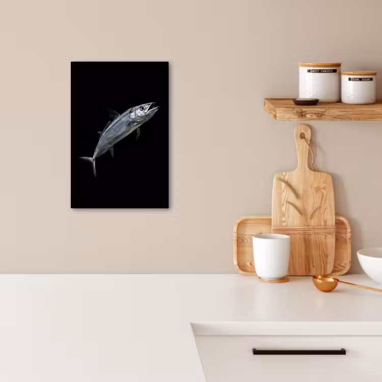 KitchenYeah - Cocina - Lienzo - Caballa - Pescado - Negro — 3