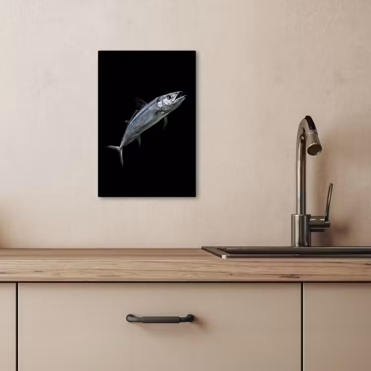 KitchenYeah - Cocina - Lienzo - Caballa - Pescado - Negro — 4