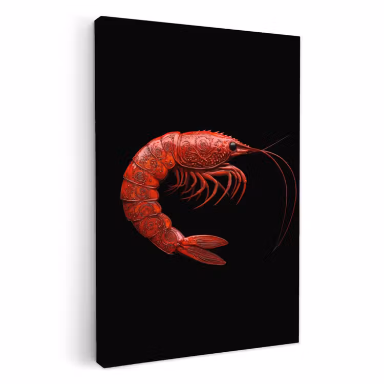 KitchenYeah - Cocina - Lienzo - Camarón - Rojo - Animales — 2