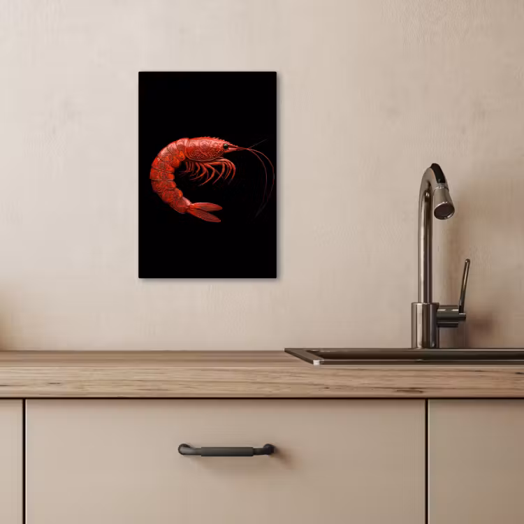 KitchenYeah - Cocina - Lienzo - Camarón - Rojo - Animales — 4