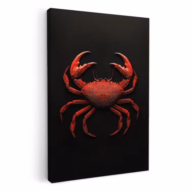 KitchenYeah - Cocina - Lienzo - Cangrejo - Rojo - Pescado - Crustáceos — 3