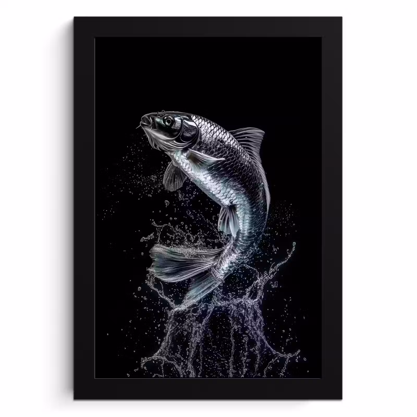 Cuadros enmarcados - Peces - Koi - Negro - Agua — 1