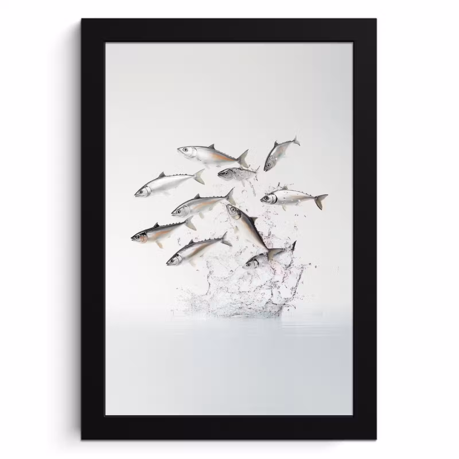 Cuadros enmarcados - Pez - Agua - Blanco — 1