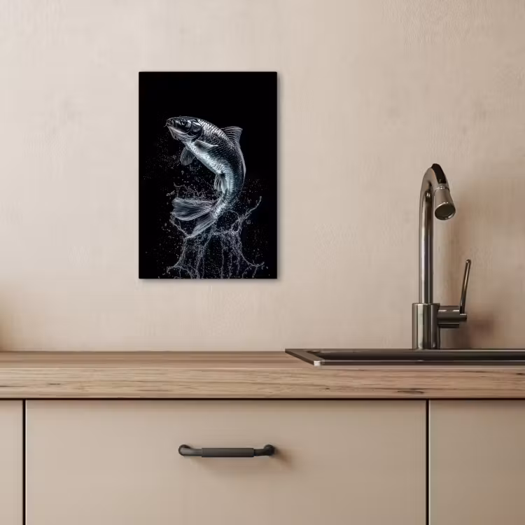 KitchenYeah - Cocina - Lienzo - Peces - Koi - Negro - Agua — 3