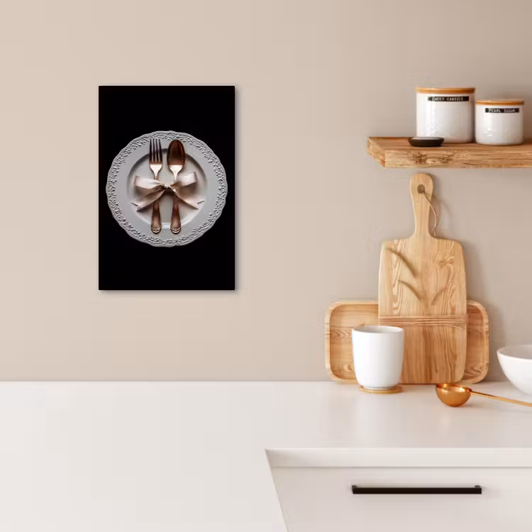 KitchenYeah - Cocina - Lienzo - Rosa - Lazo - Cubiertos — 3