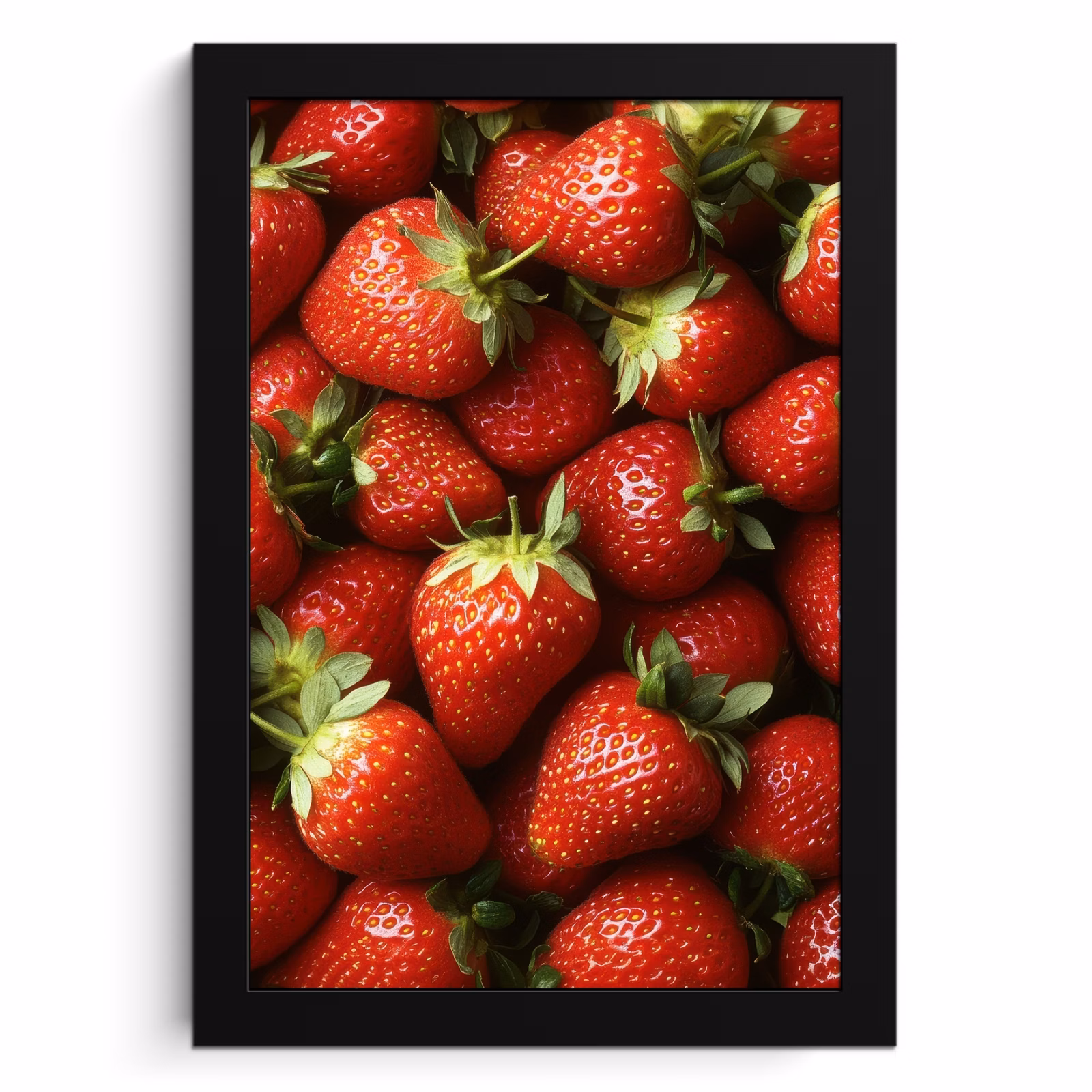 Cuadros enmarcados - Fresa - Fruta - Rojo — 1